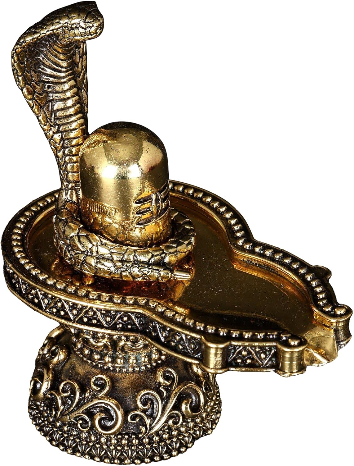 Exotic India Small Superfine Shiva Linga Brass Statue 1