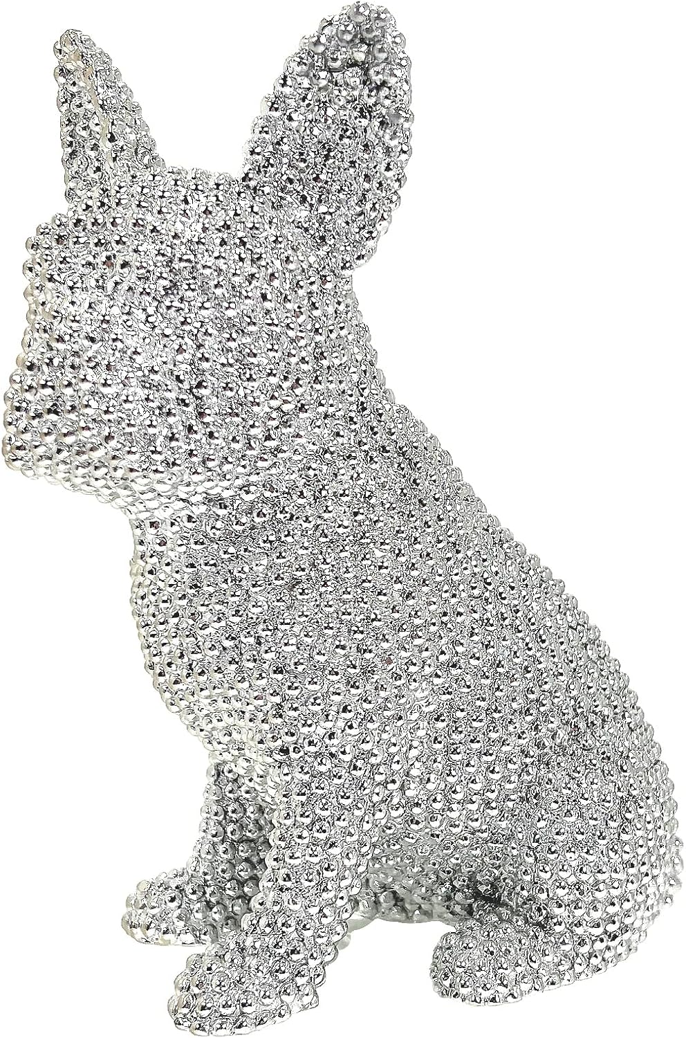 GRABADO Sparkly French Bulldog Statue Home Decor