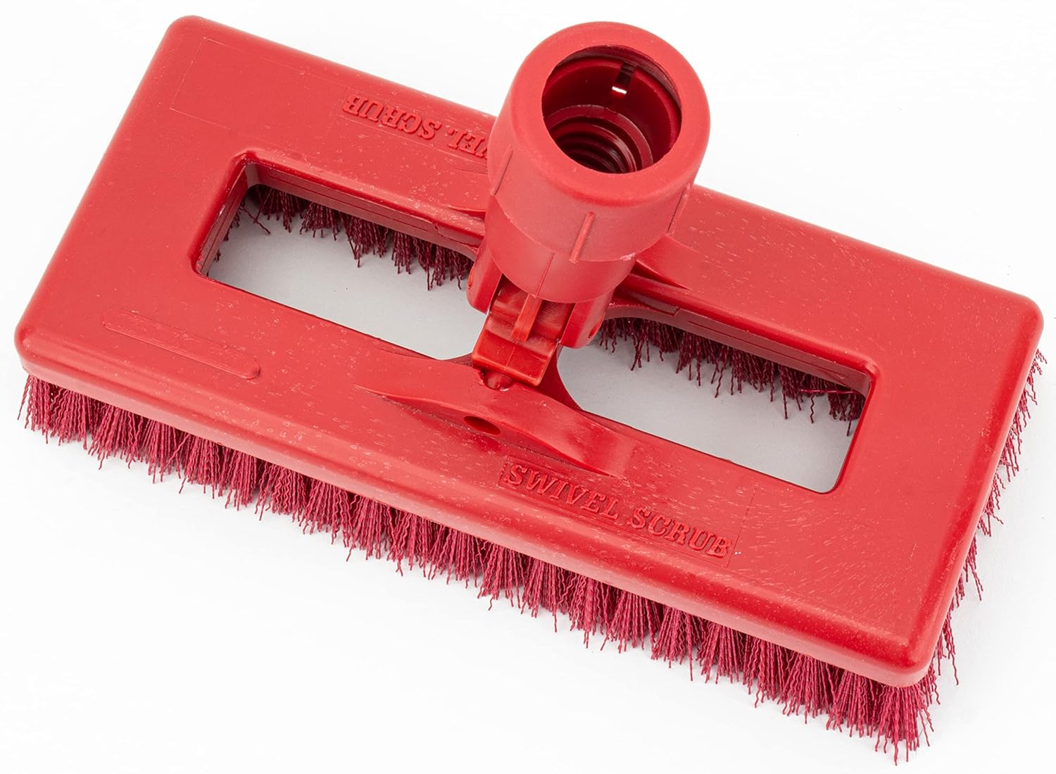 SPARTA Swivel Toilet Brush with Polyester Bristles 8 Inches Red