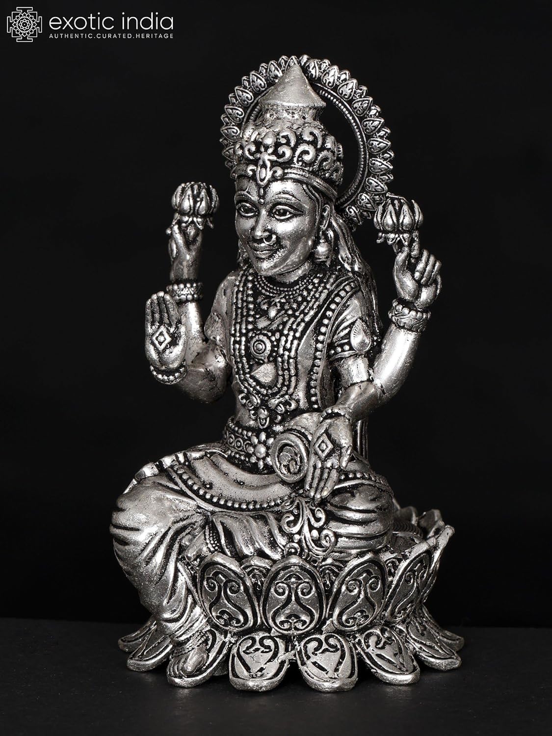 Small Superfine Goddess Lakshmi Statue for Pooja Home Temple