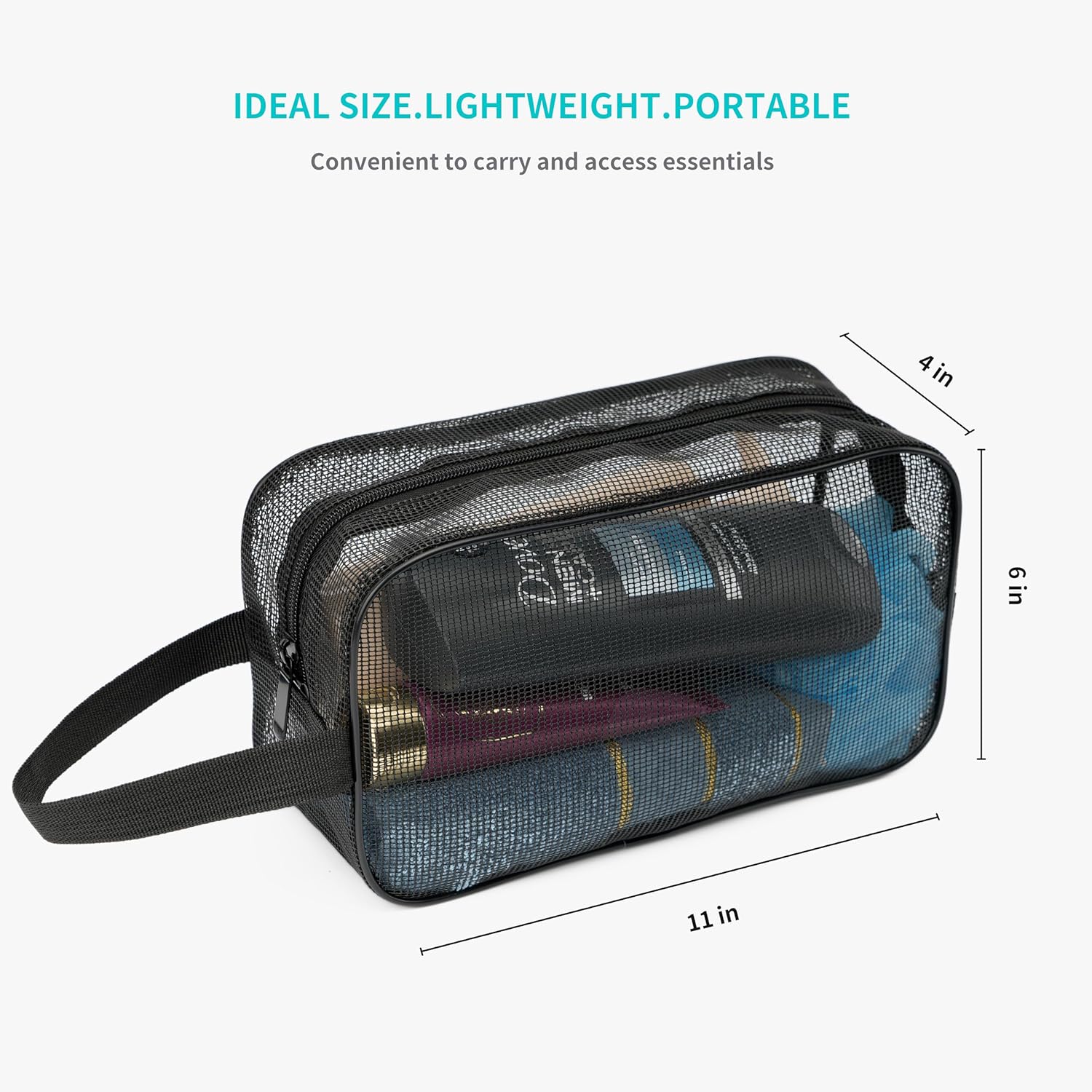 REDSINDA Mesh Shower Caddy Bag for Travel and Gym