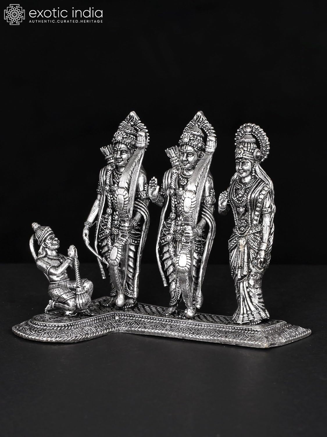 Exotic India Superfine Ram Darbar Brass Statue 1