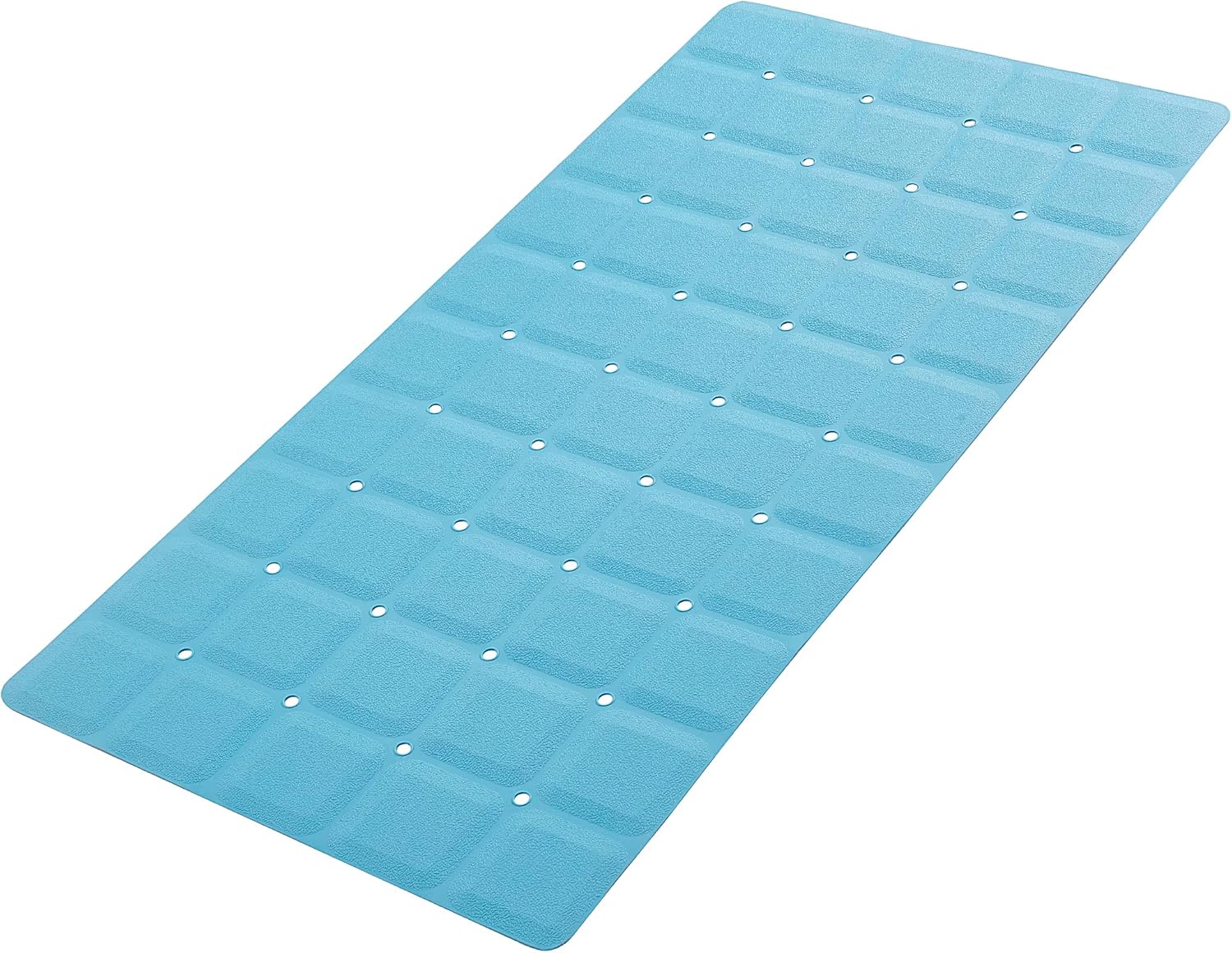 Webos Foldable Silicone Bathtub Mat - Jumbo 358 x 177 Blue