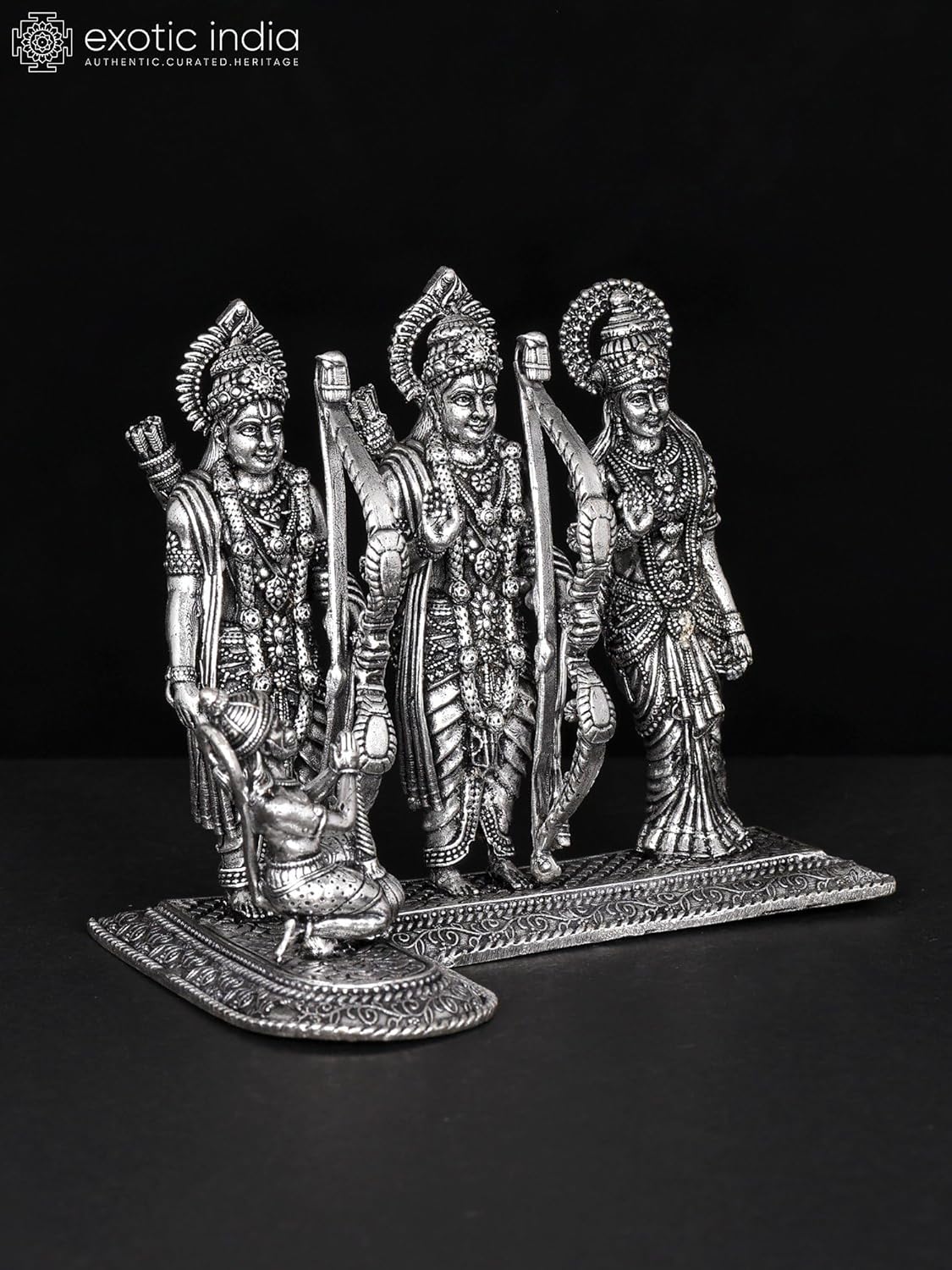 Exotic India Superfine Ram Darbar Brass Statue 1