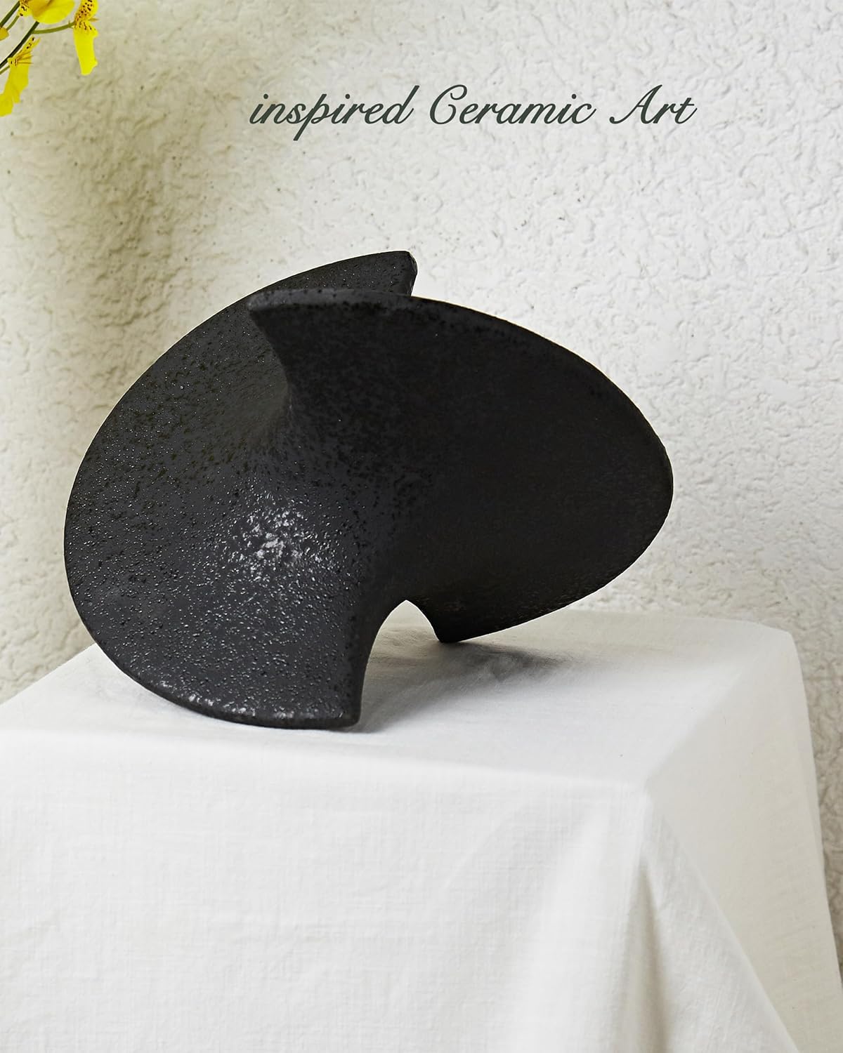 UPWOIGH Black Ceramic Balancing Sculpture 1Pack