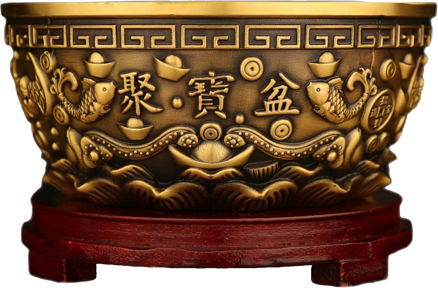 Usoway Geometric Design Gold Coin Bank