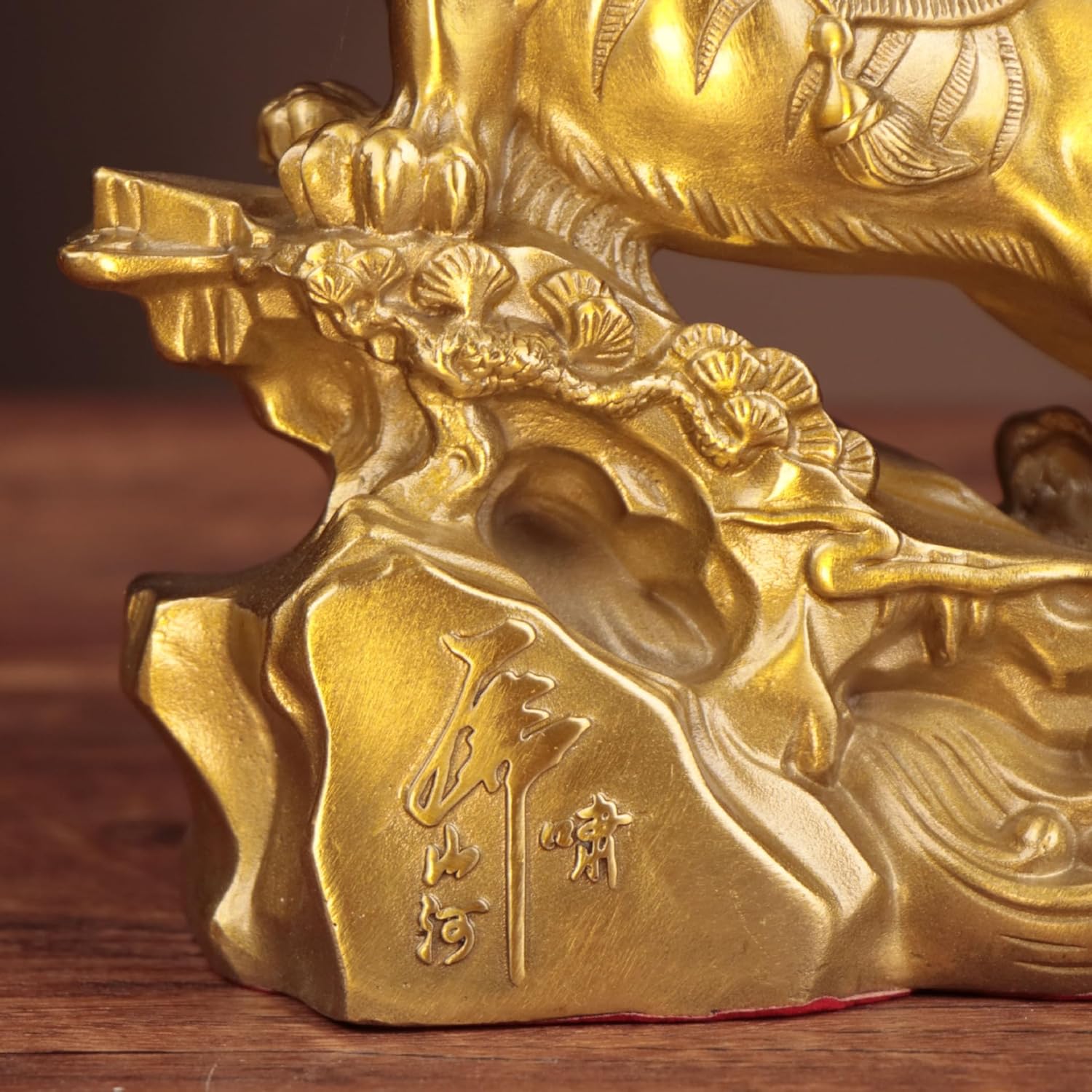 Usoway Copper Tiger Statue Office Home Decor Accents
