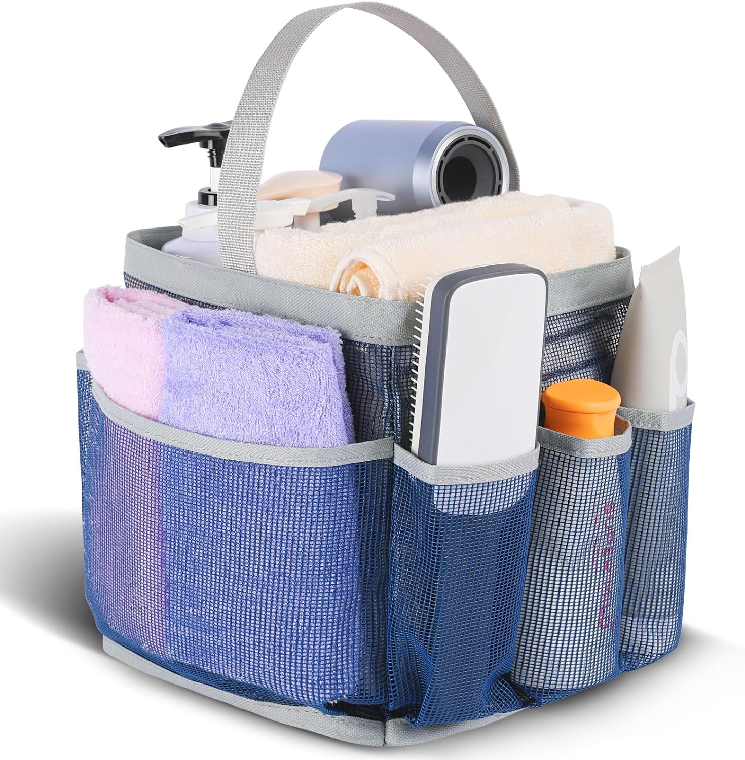 EUDELE Mesh Shower Caddy Portable with 8 Pockets