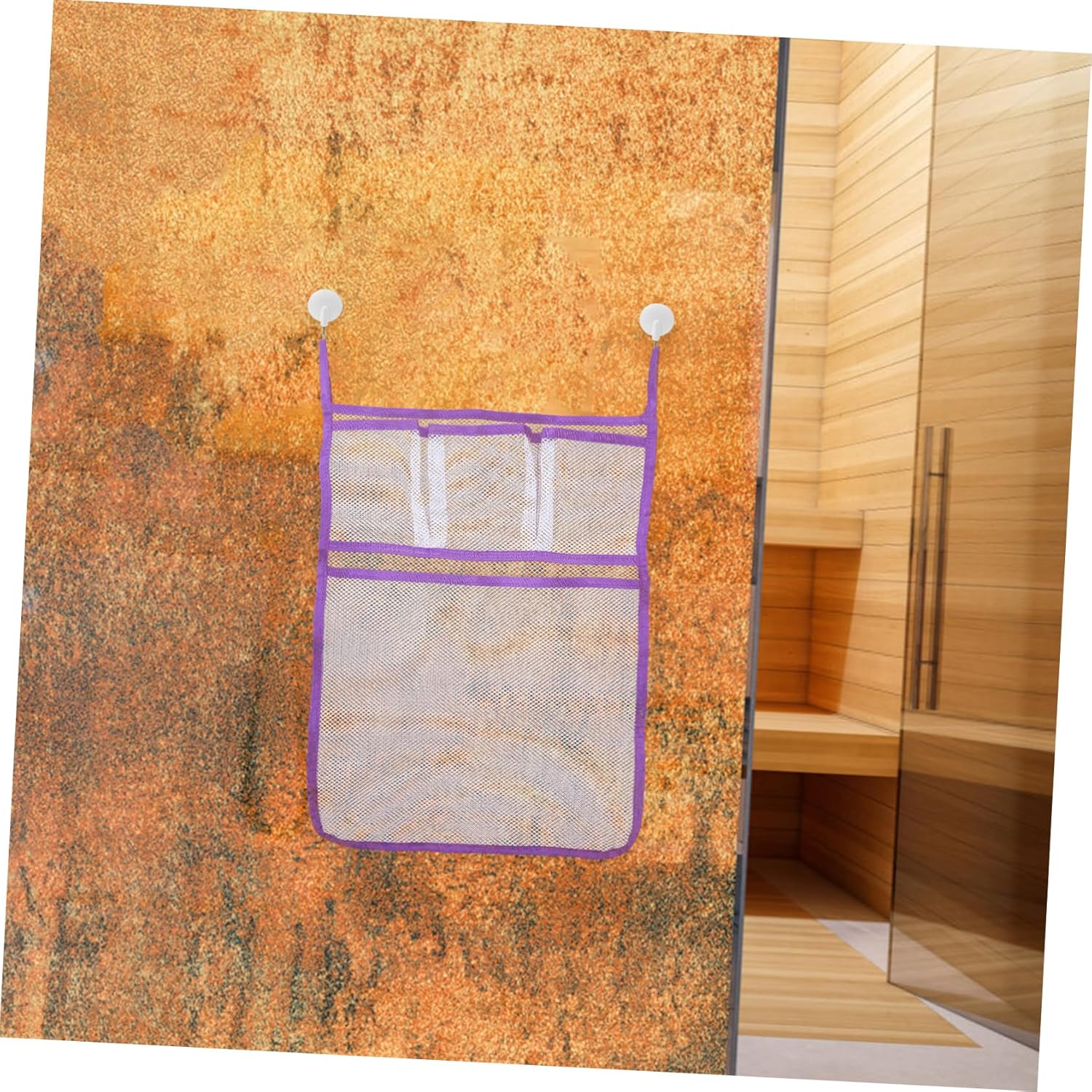 FONDOTIN Hanging Shower Organizer Mesh Storage Bag