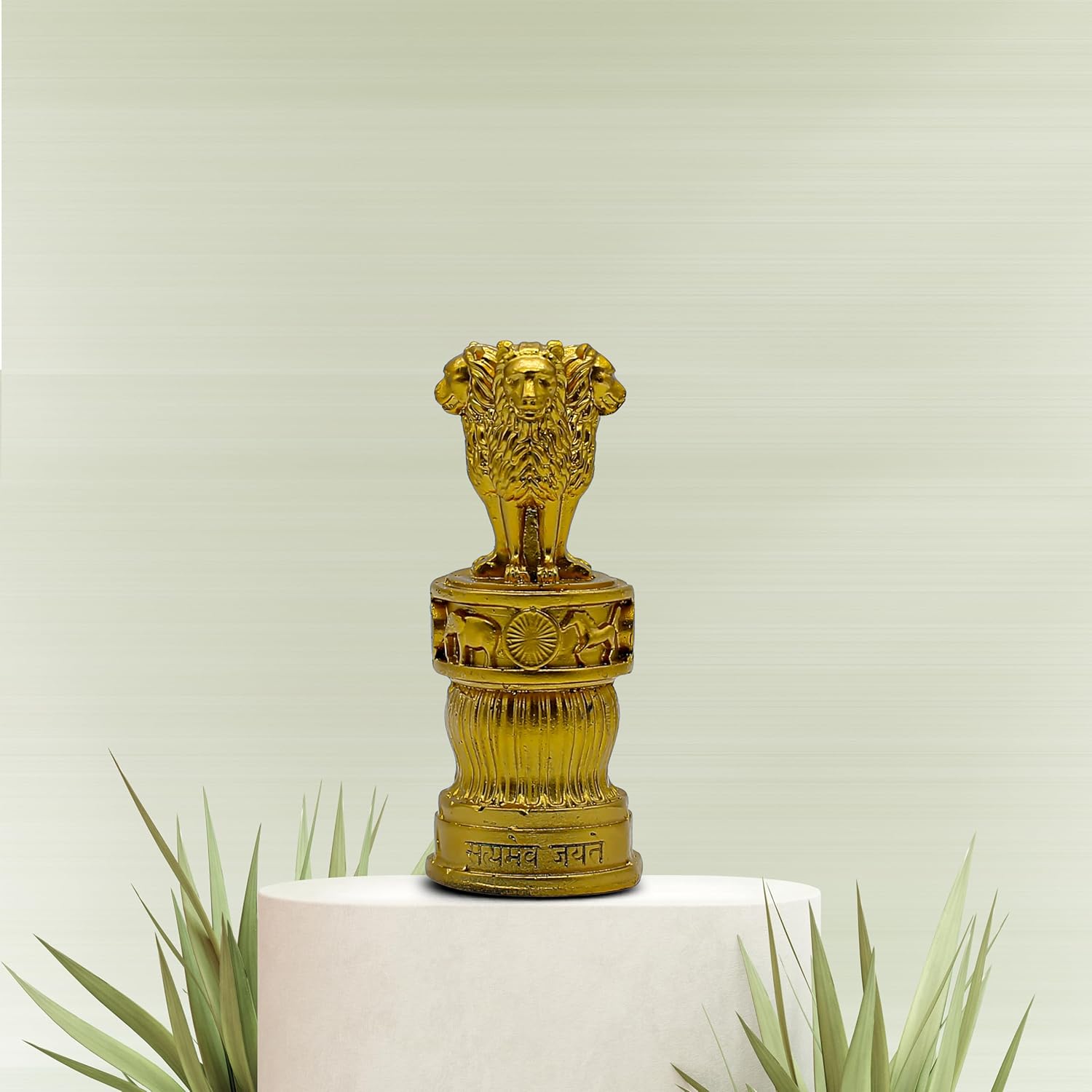 Samyuktha Ashoka Pillar Stambh 5 Inch Sculpture