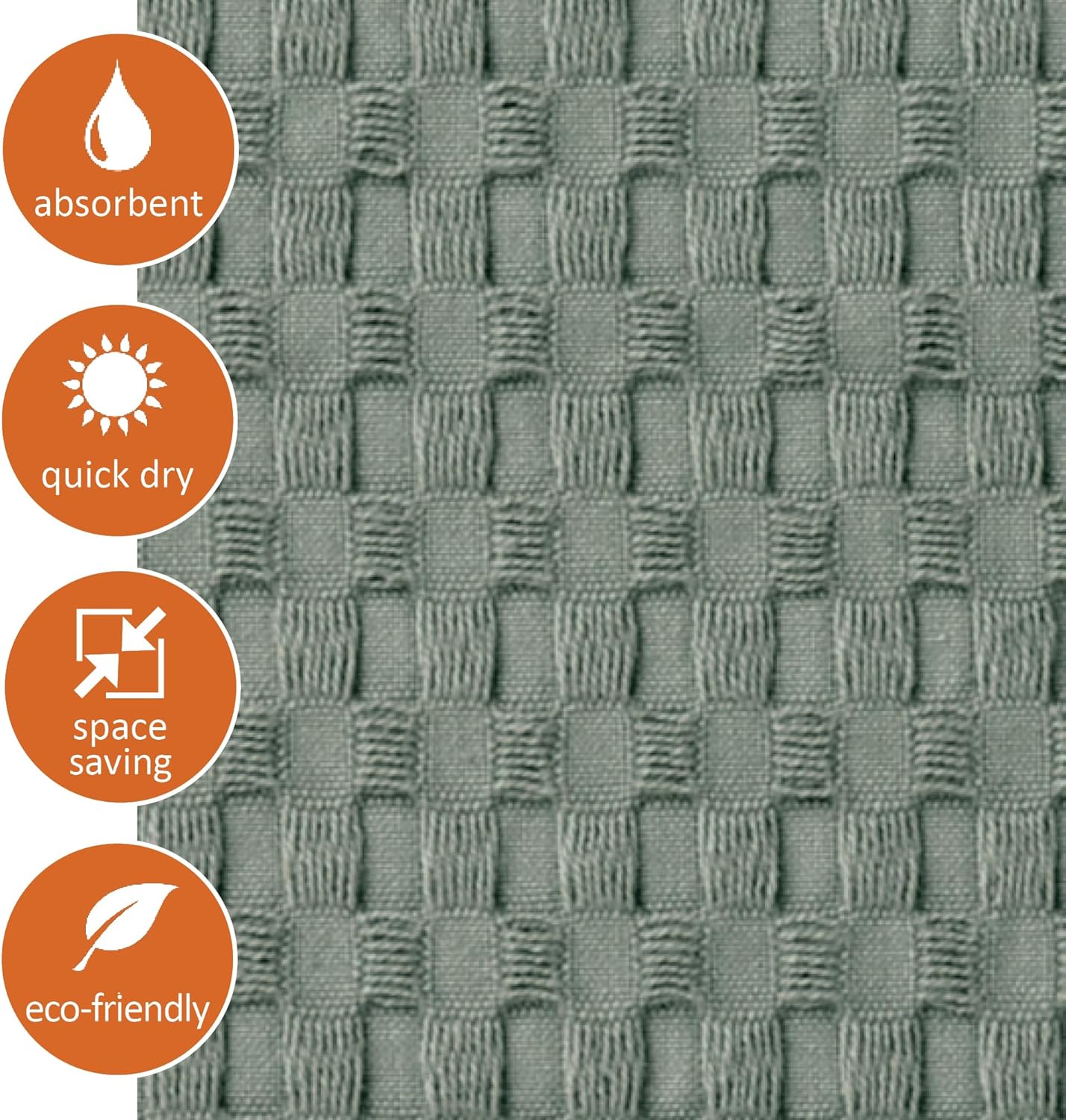 GILDEN TREE Sage Grey Cotton Bath Mat