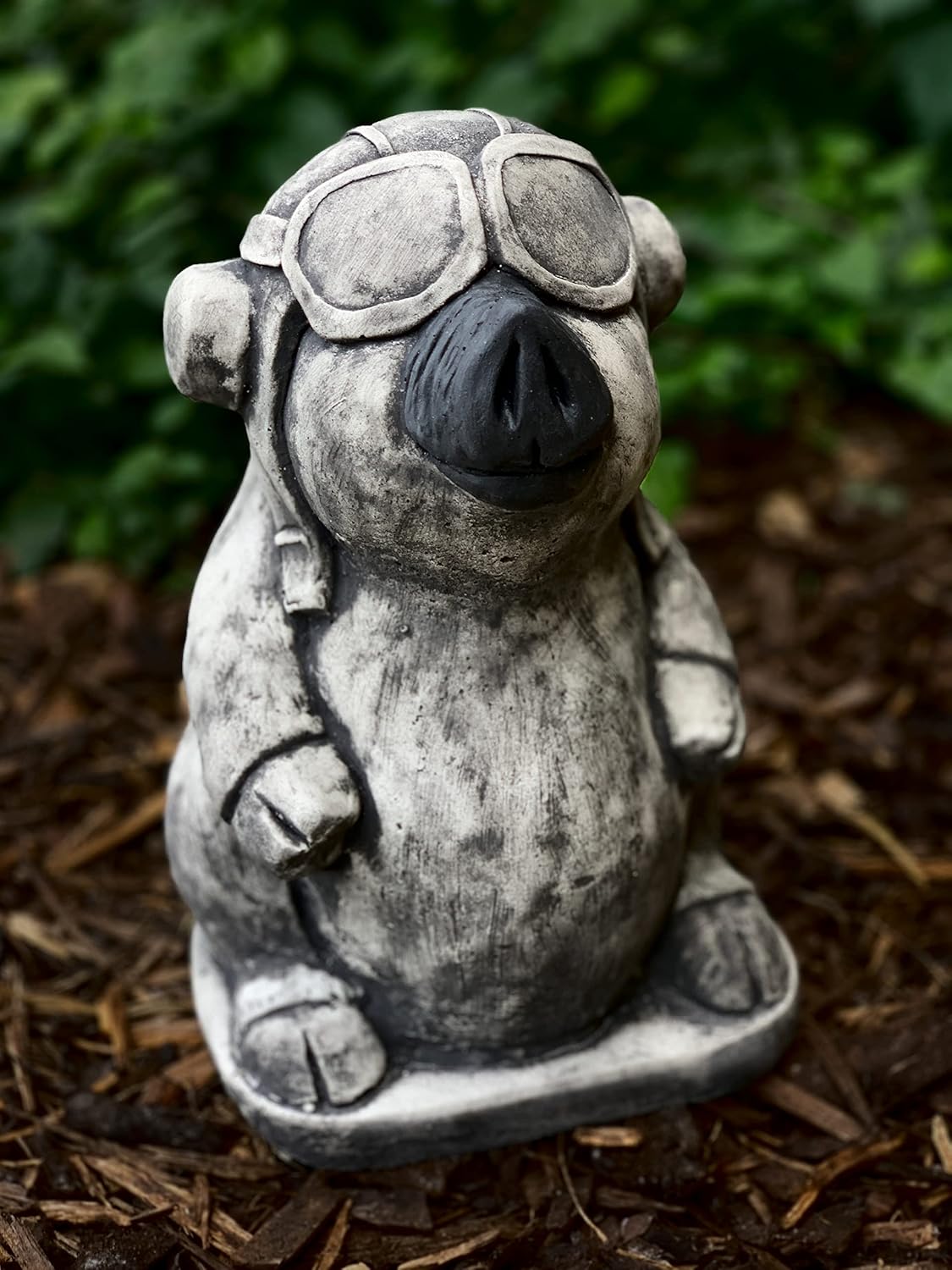 OLOMA Concrete Pig Outdoor Garden Sculpture