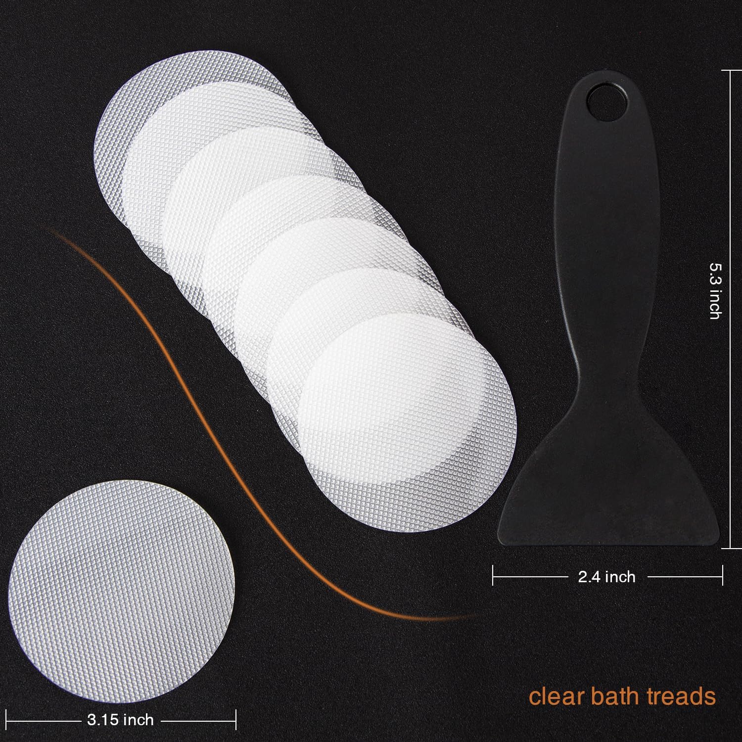 Secopad 36PCS Non-Slip Bathtub Stickers Set