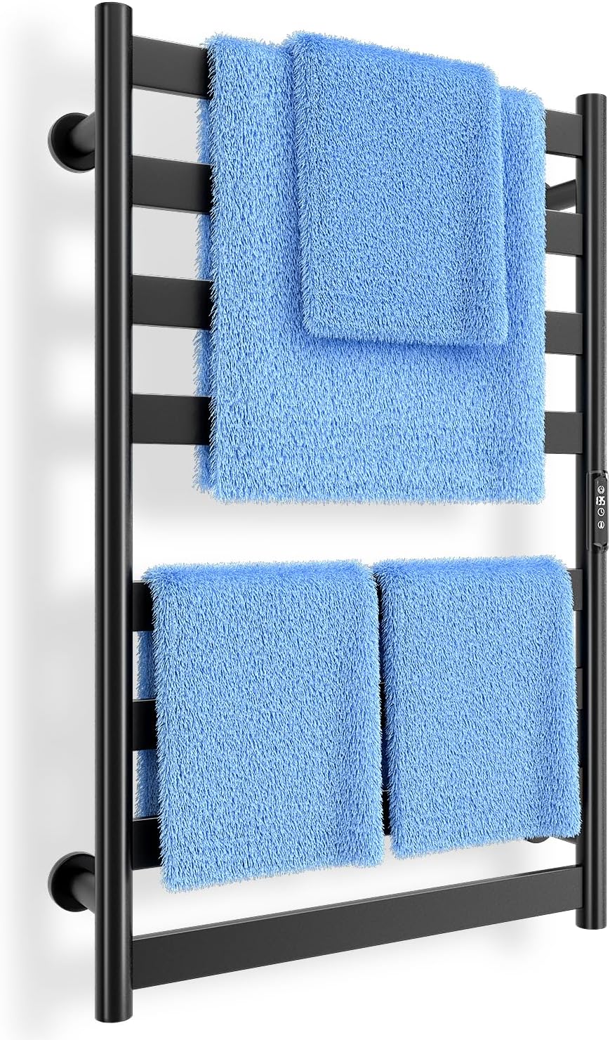 Poloma Paraheeter Towel Warmer with LED Display and Timer Matt Black