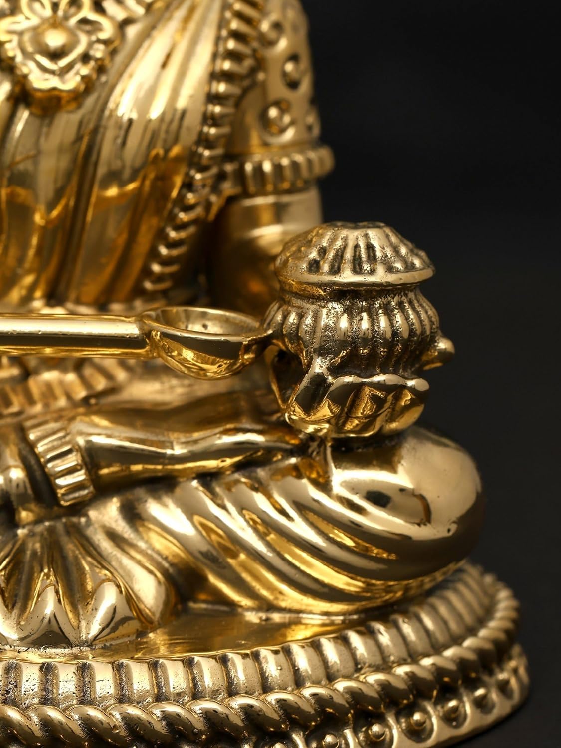 Exotic India Small Superfine Annapurna Brass Statue