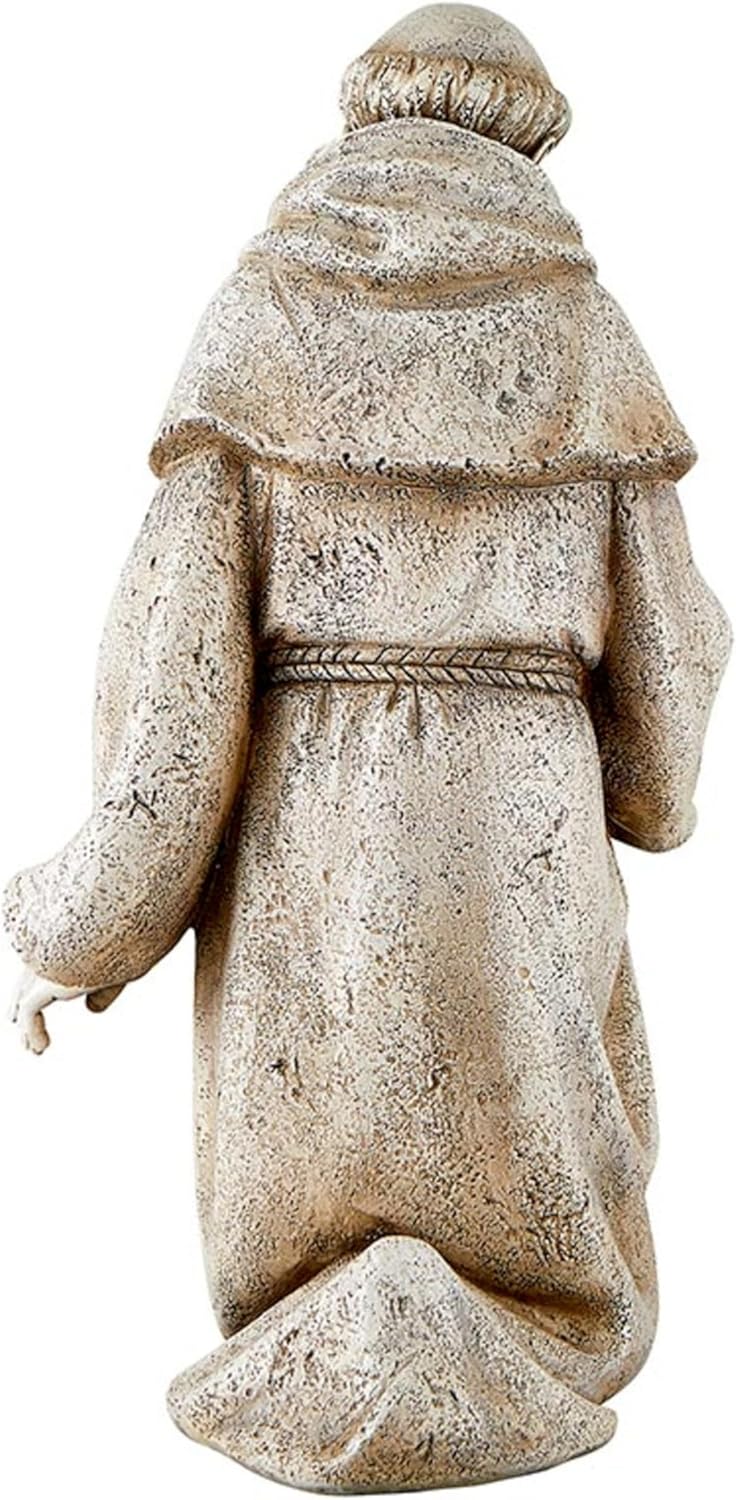 Garden Statue - Saint Francis of Assisi 145 Tall Kneeling with Bird 1