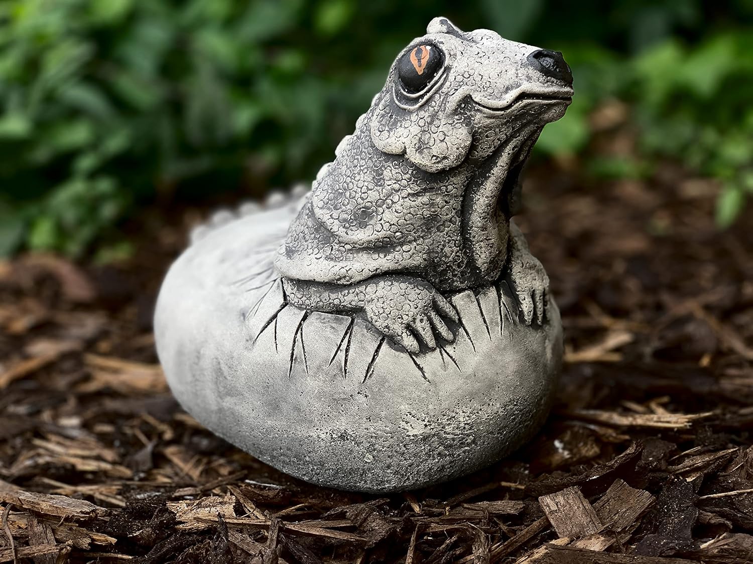 OLOMA Funny Dinosaur Statue Concrete Garden Decoration
