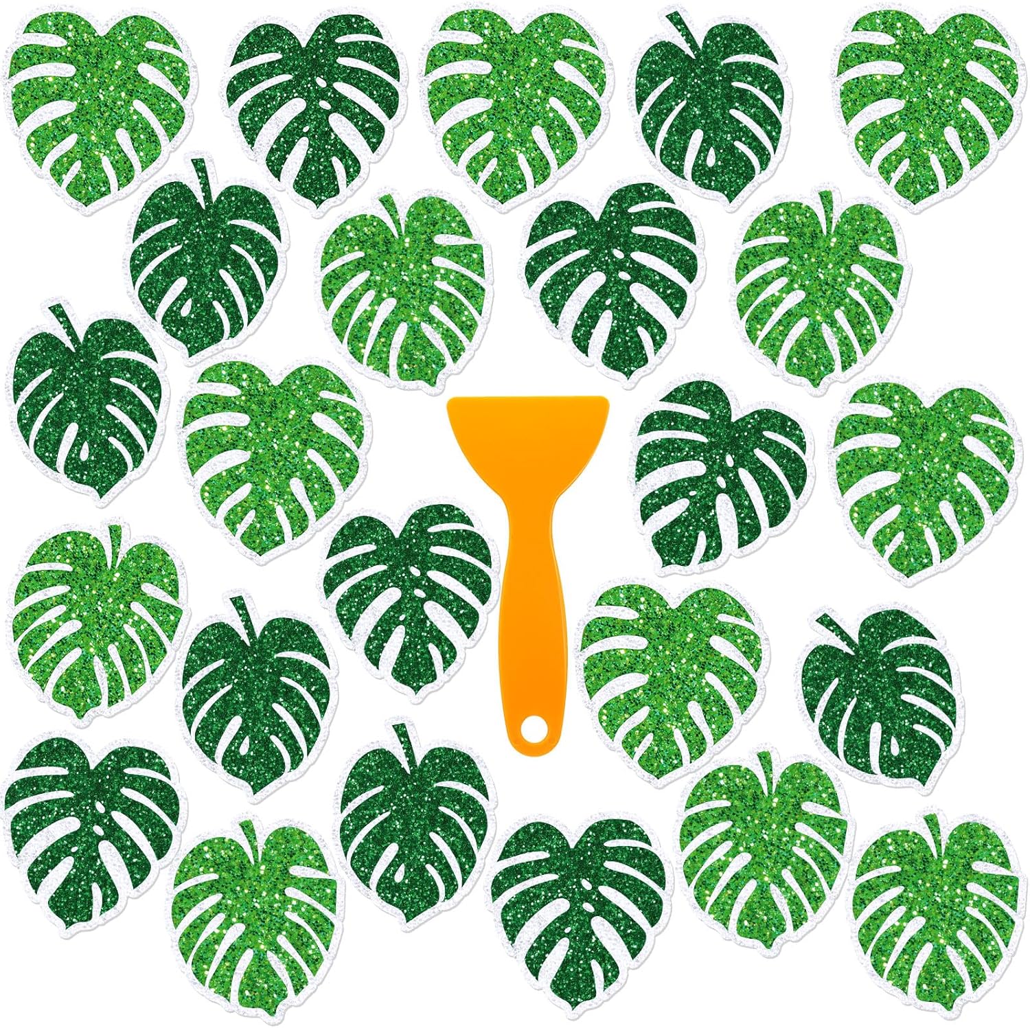 Yaomiao 24 Pcs Non Slip Bathtub Stickers with Scraper