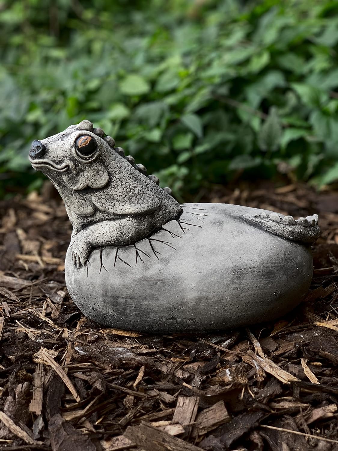 OLOMA Funny Dinosaur Statue Concrete Garden Decoration