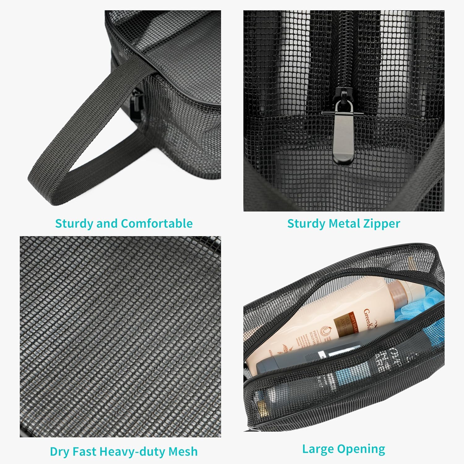 REDSINDA Mesh Shower Caddy Bag for Travel and Gym