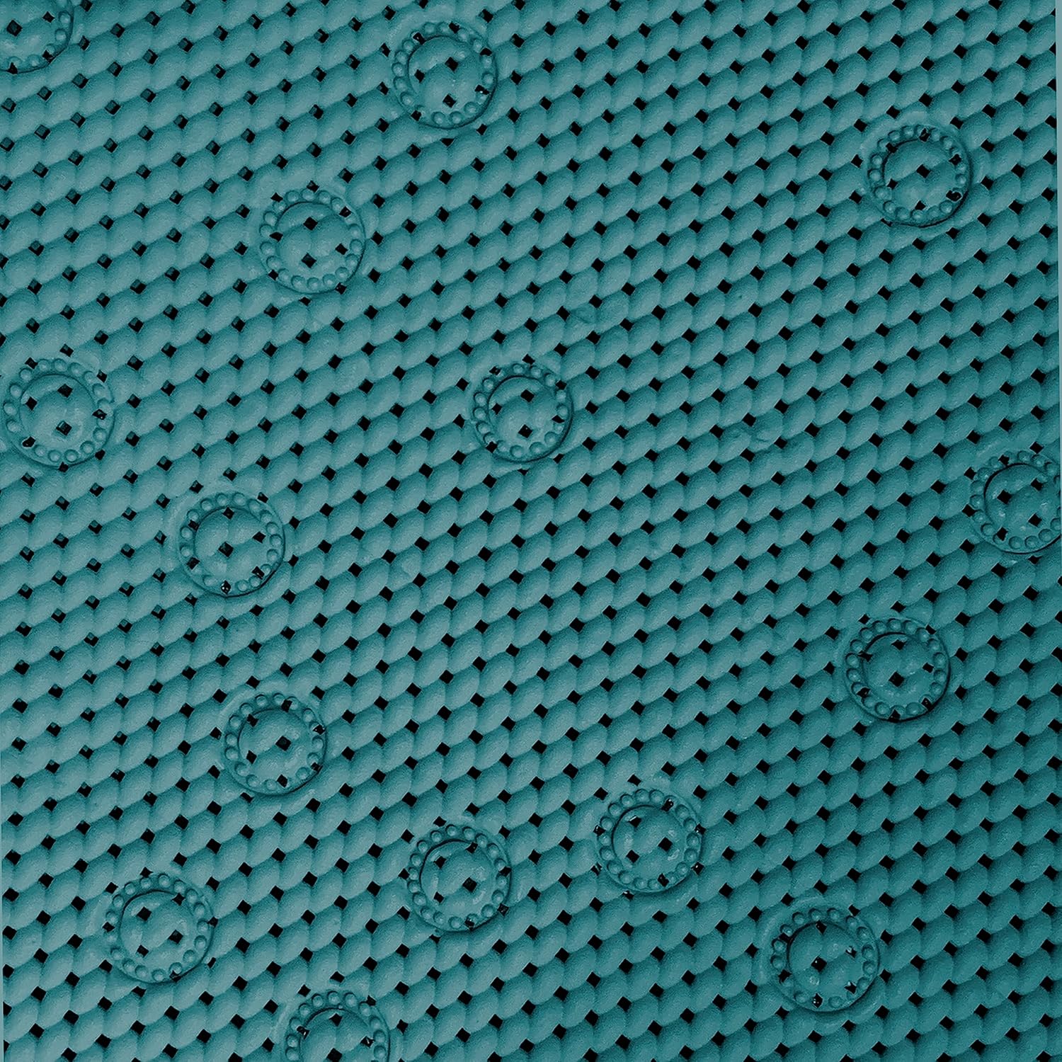 Zahari Home Anti-Slip Tub Mat with Suction Cups - Teal 17x36 1